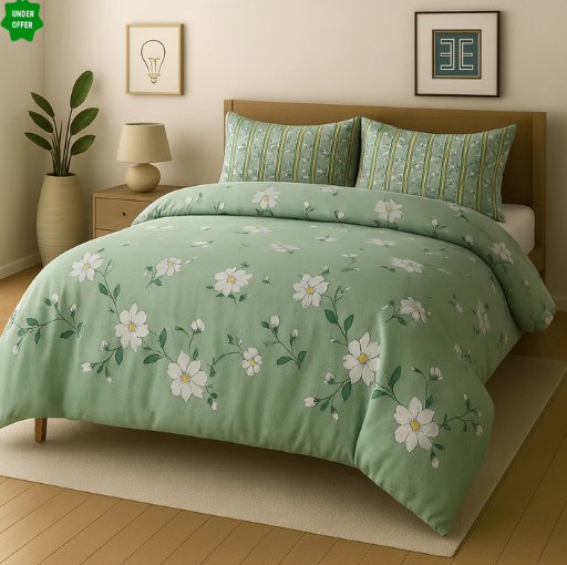 Attractive Cotton Bedsheet 3pc