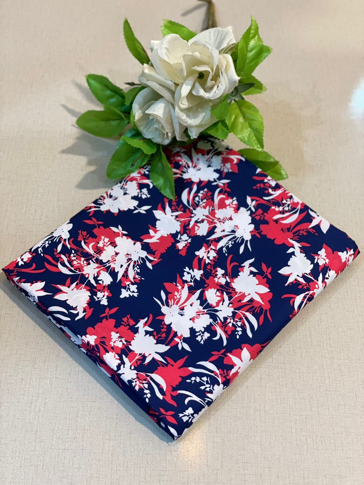 Ladies 2-Piece – Micro Polo Cotton with Floral Print