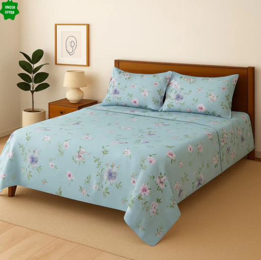 Charming Cotton Bedsheet 3pc