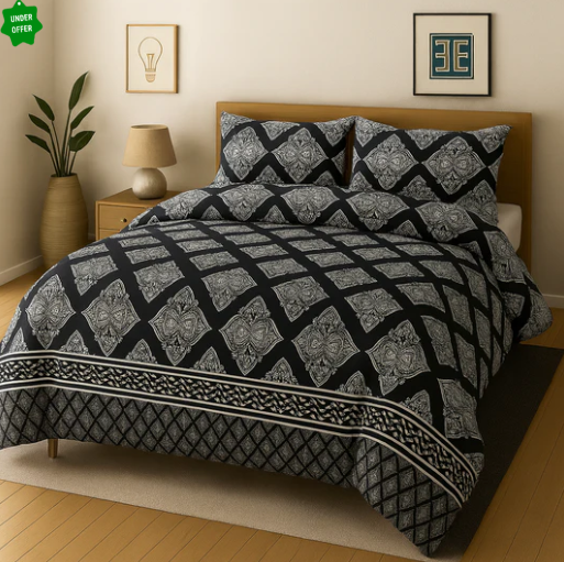 Desire Cotton Bedsheet 3pc