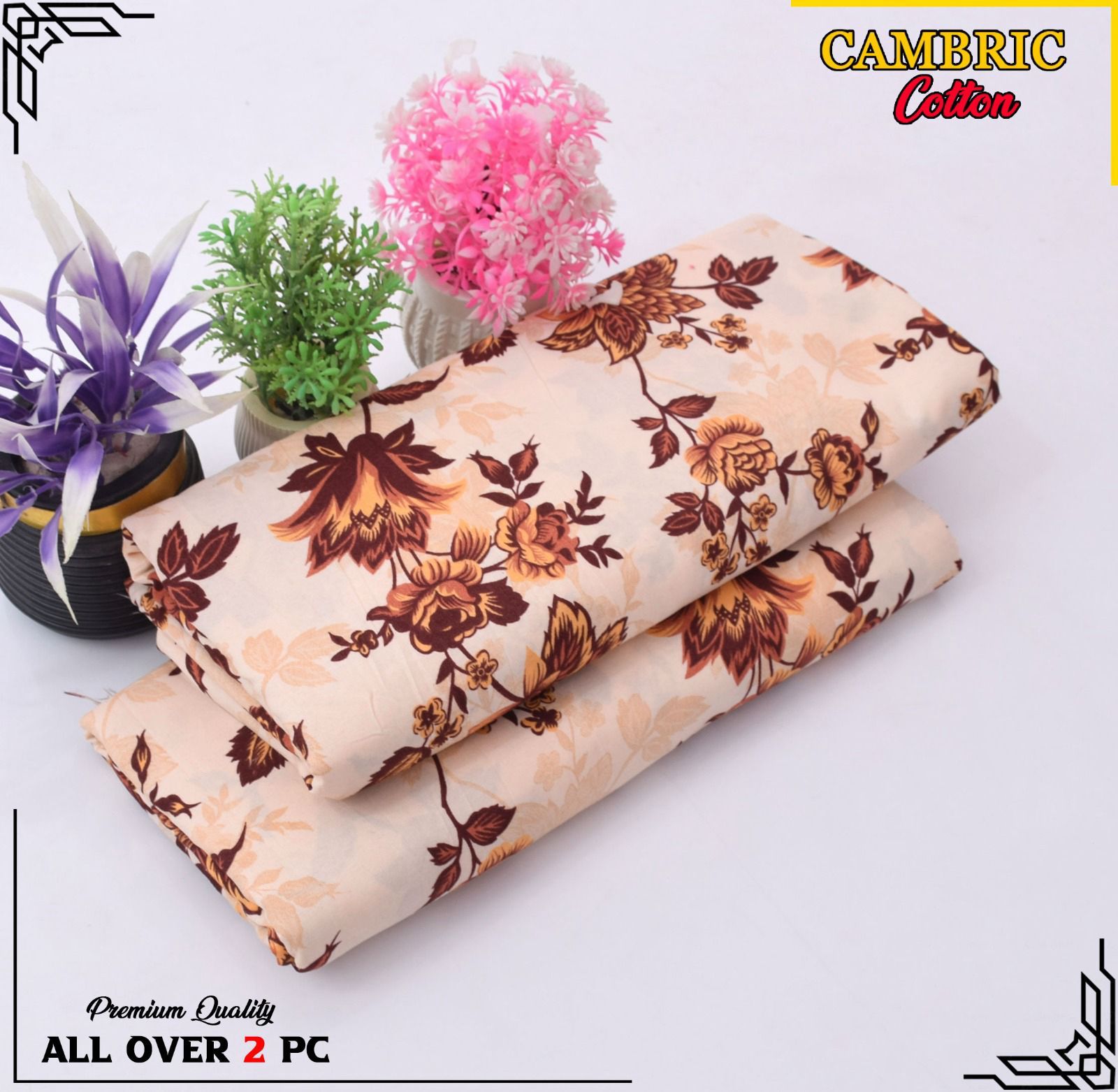 Ladies 2-Piece – Micro Polo Cotton with Floral Print