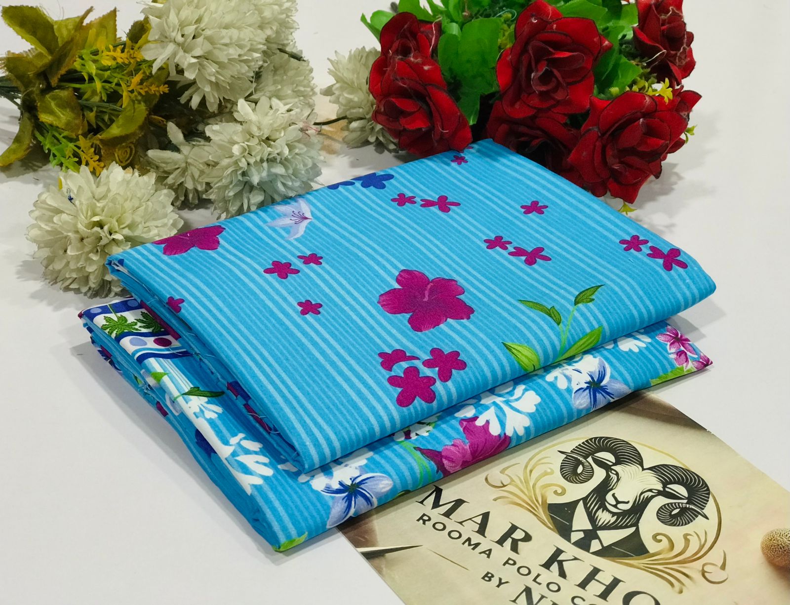 Ladies 2-Piece – Micro Polo Cotton with Floral Print