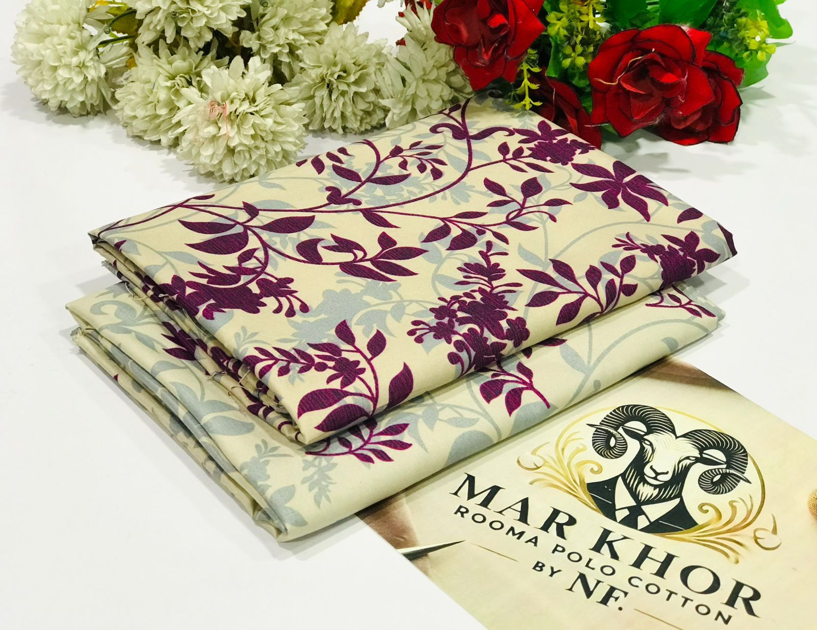 Ladies 2-Piece – Micro Polo Cotton with Floral Print