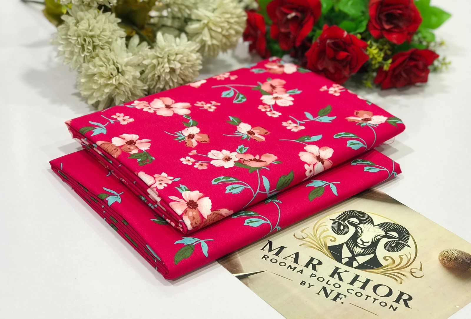 Ladies 2-Piece – Micro Polo Cotton with Floral Print