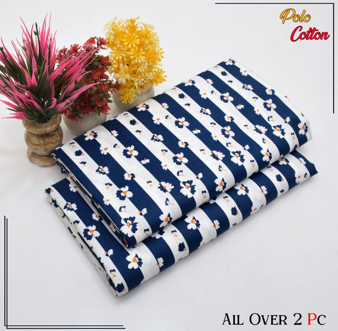 Ladies 2-Piece – Micro Polo Cotton with Floral Print