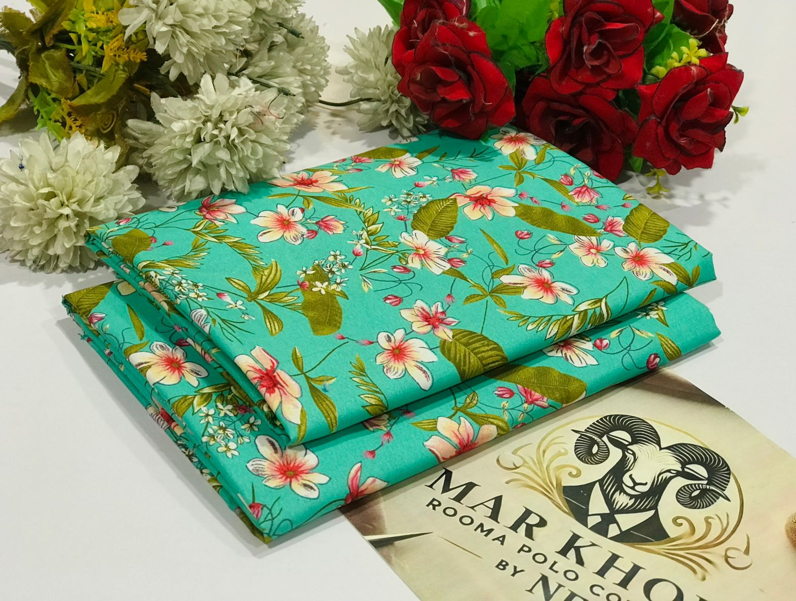 Ladies 2-Piece – Micro Polo Cotton with Floral Print