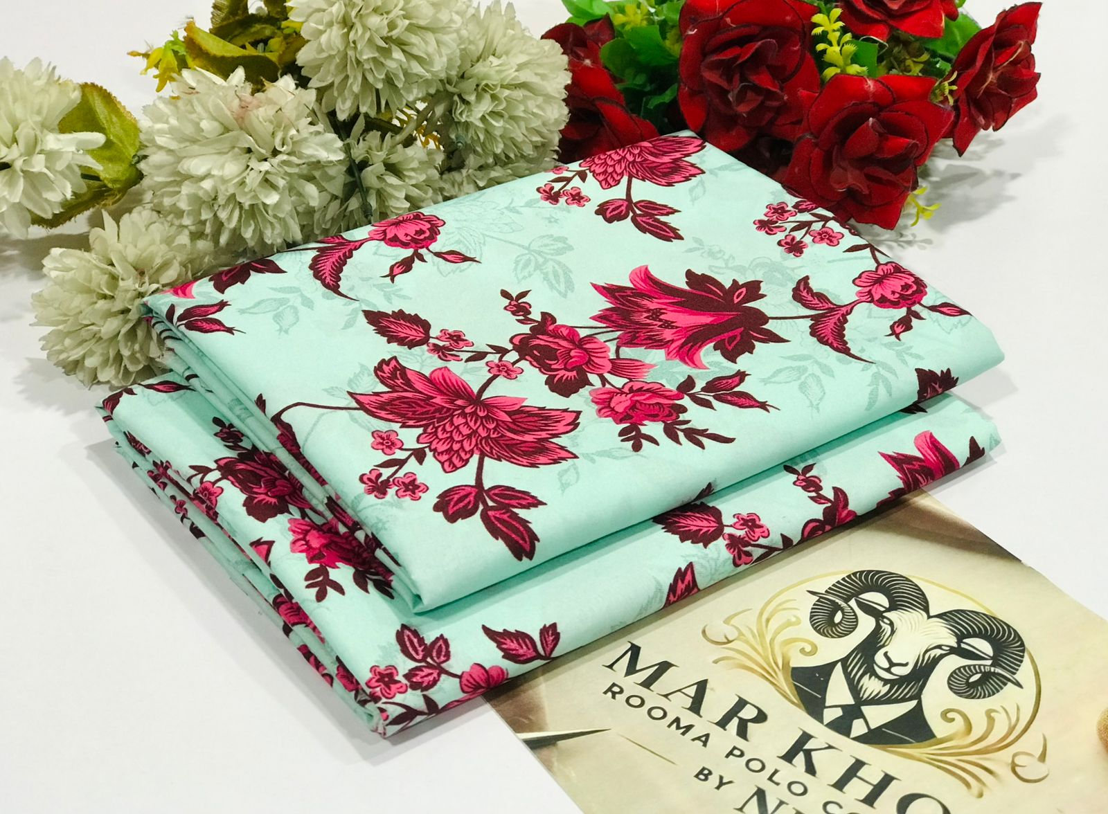 Ladies 2-Piece – Micro Polo Cotton with Floral Print