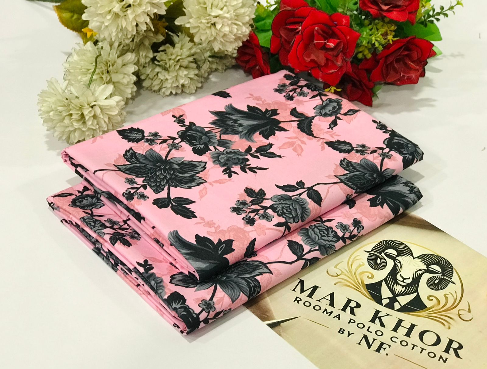 Ladies 2-Piece – Micro Polo Cotton with Floral Print