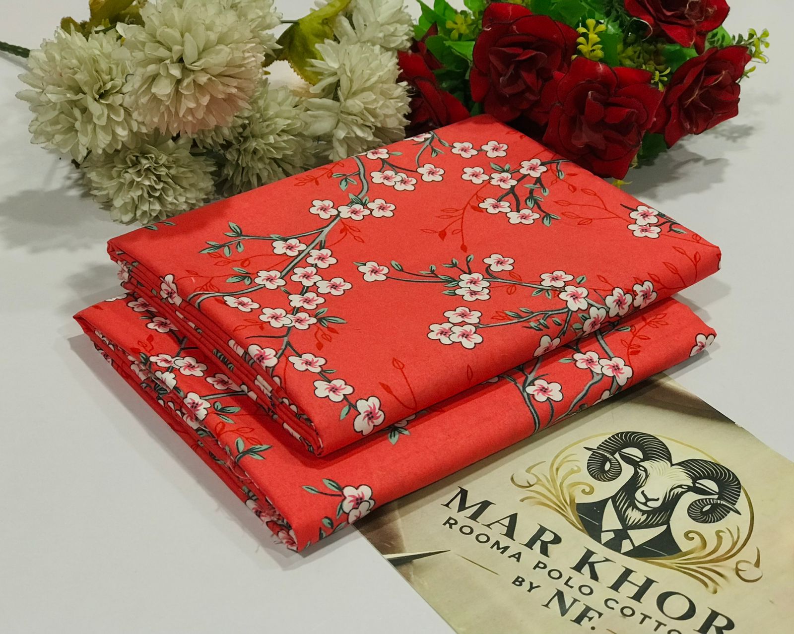 Ladies 2-Piece – Micro Polo Cotton with Floral Print