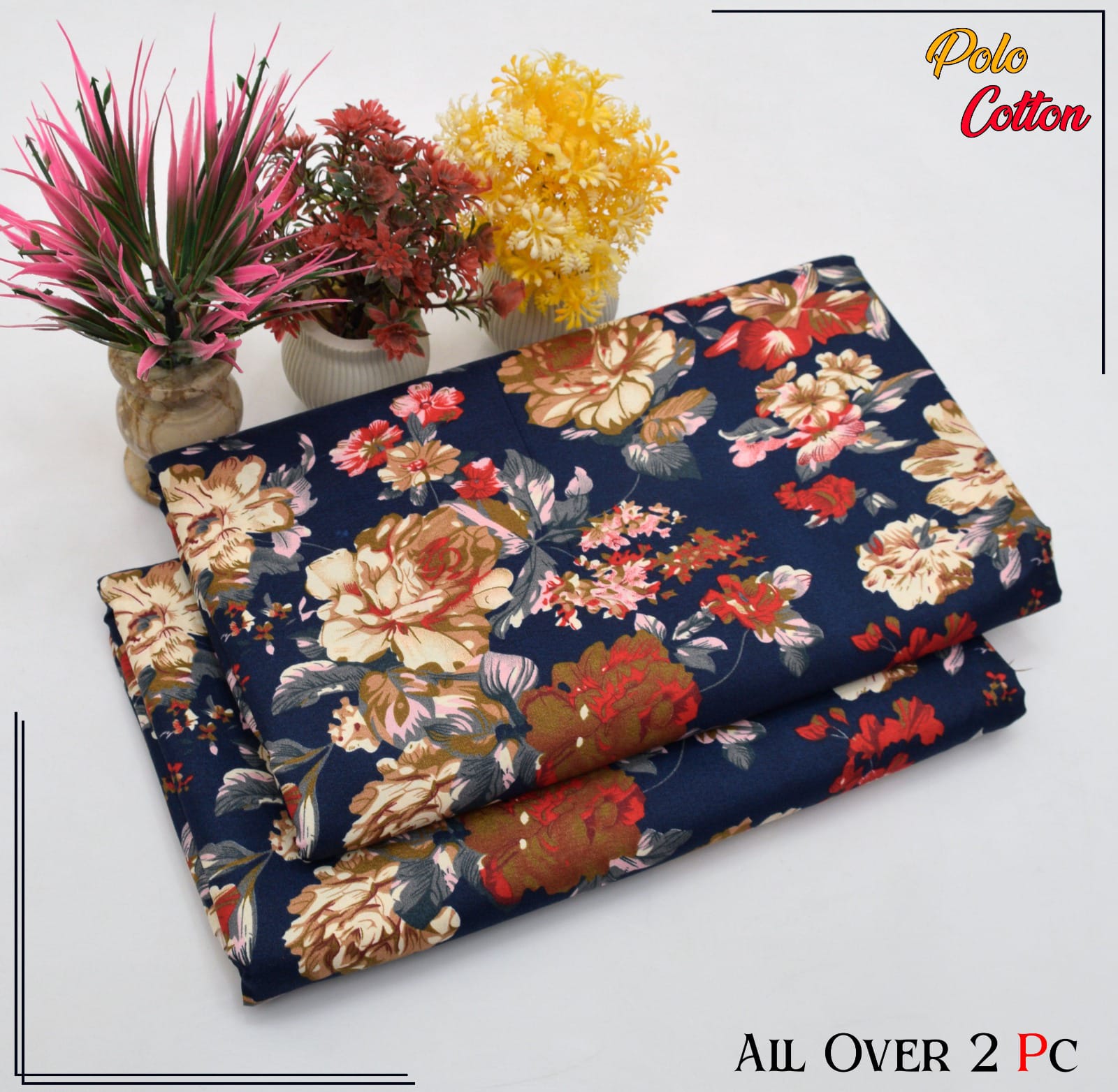 Ladies 2-Piece – Micro Polo Cotton with Floral Print