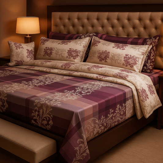 Elegance 7Pc Comfortor Set Cotton