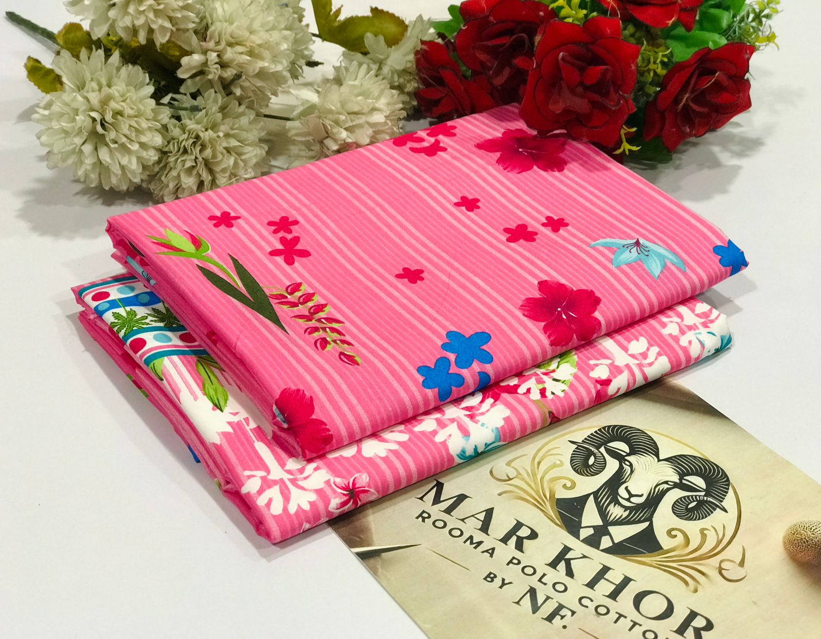 Ladies 2-Piece – Micro Polo Cotton with Floral Print